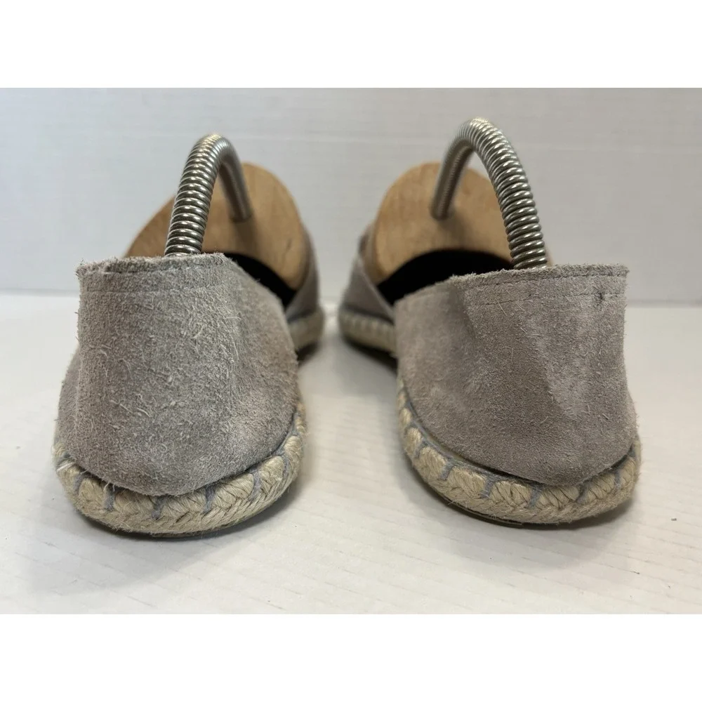 Verbenas Carmen Shoes Womens Size‎ EU 40 Taupe Suede Espadrille Slip On Comfort